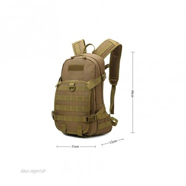 RUI NUO Tactical Backpack Wasserdichter Nylon-Militärrucksack Molle Wanderrucksack für Camping Trekking Outdoor Cycling