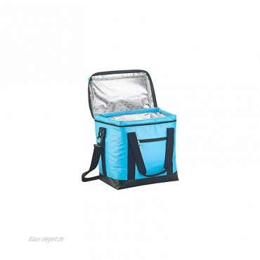 PEARL Thermotasche: Faltbare Kühltasche mit Griffen wasserdichte Lkw-Plane 26 l blau Transportbox