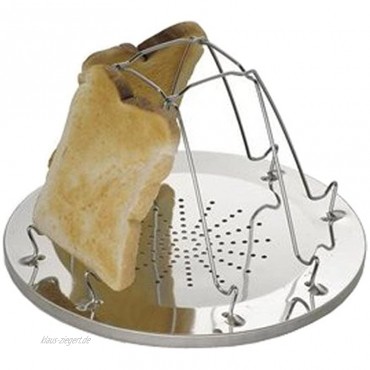 Highlander Camping-Toaster aus Edelstahl für 4 Schreiben Brot CP115
