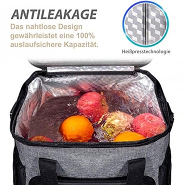 arteesol 17L Faltbarer Kühltasche Picknicktasche Isoliertasche Thermotasche Lunchtasche Camping Tasche um Lebensmittel warm kühl zu halten mit 2 Eisboxen und 1 Flaschenöffner