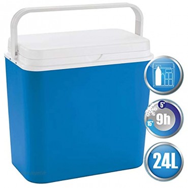 Linder Exlusiv Kühlbox 24 Liter groß Isolierbox blau weiß Made in Europe