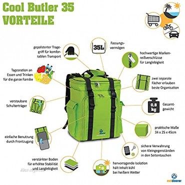 outdoorer Kühlrucksack Cool Butler 35 Kühltaschenrucksack
